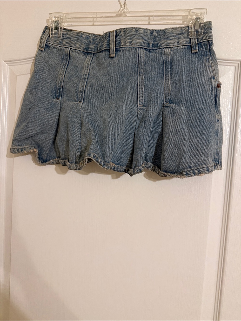 Zara Light Blue Denim Mini Skirt - Picture 2 of 2